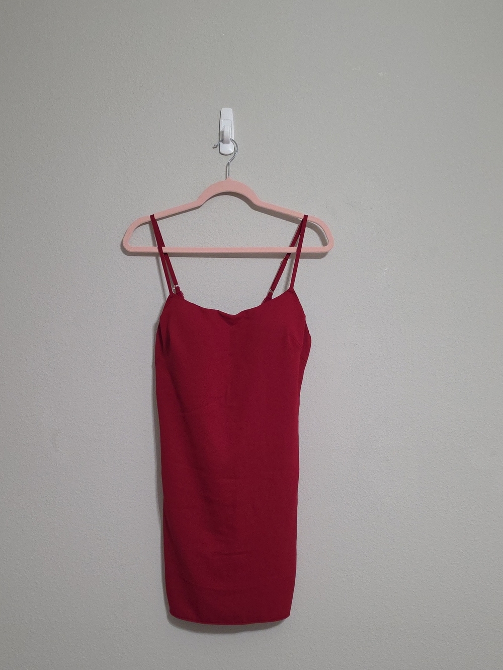 Victoria's Secret Very Sexy Push-Up Short Slip Dress Size L Red Lacquer NWT